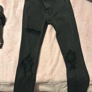 Hollister Charcoal Skinny Jeans